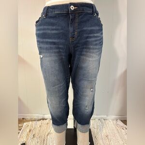 Torrid Women's Relaxed Fit Distressed Denim Jeans